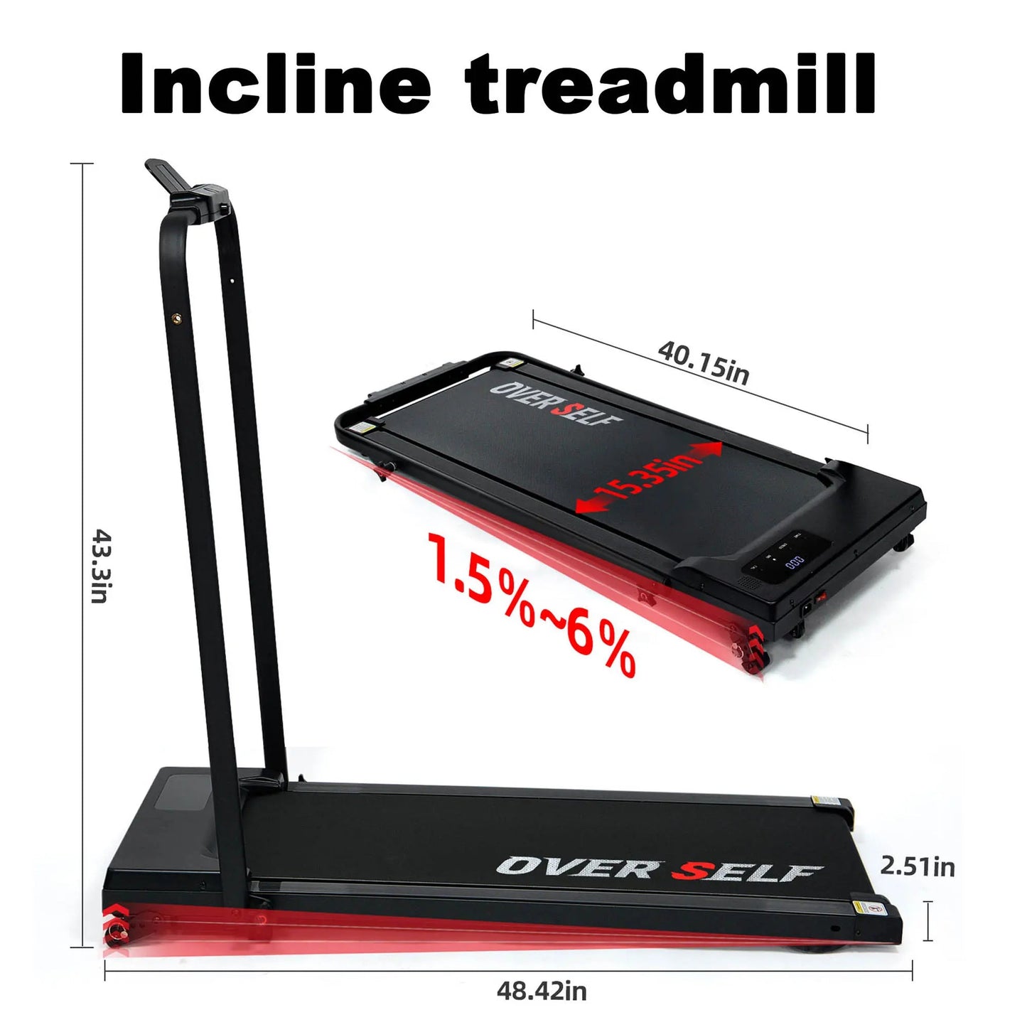 Space Saving Under Desk Treadmill