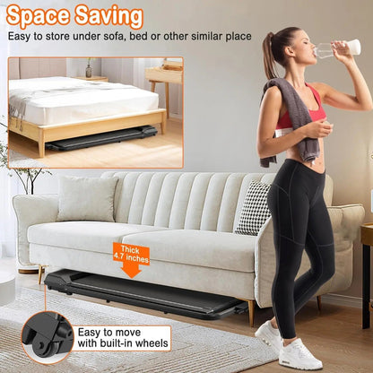 Space Saving Under Desk Treadmill