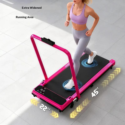 Shock Absorbing Space Saving Treadmill