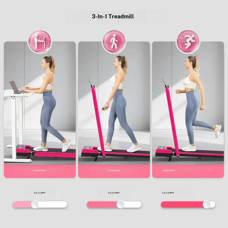 Shock Absorbing Space Saving Treadmill