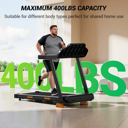 Compact High Capacity Fitness Treadmill