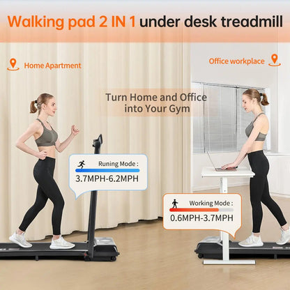 Space Saving Under Desk Treadmill