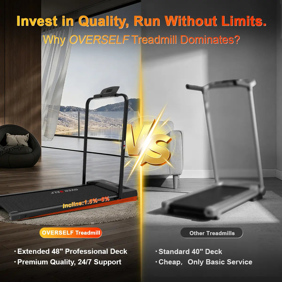 Space Saving Under Desk Treadmill