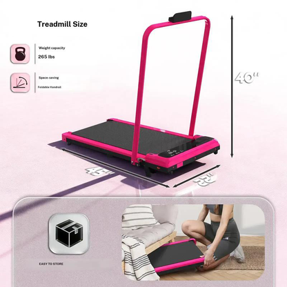 Shock Absorbing Space Saving Treadmill