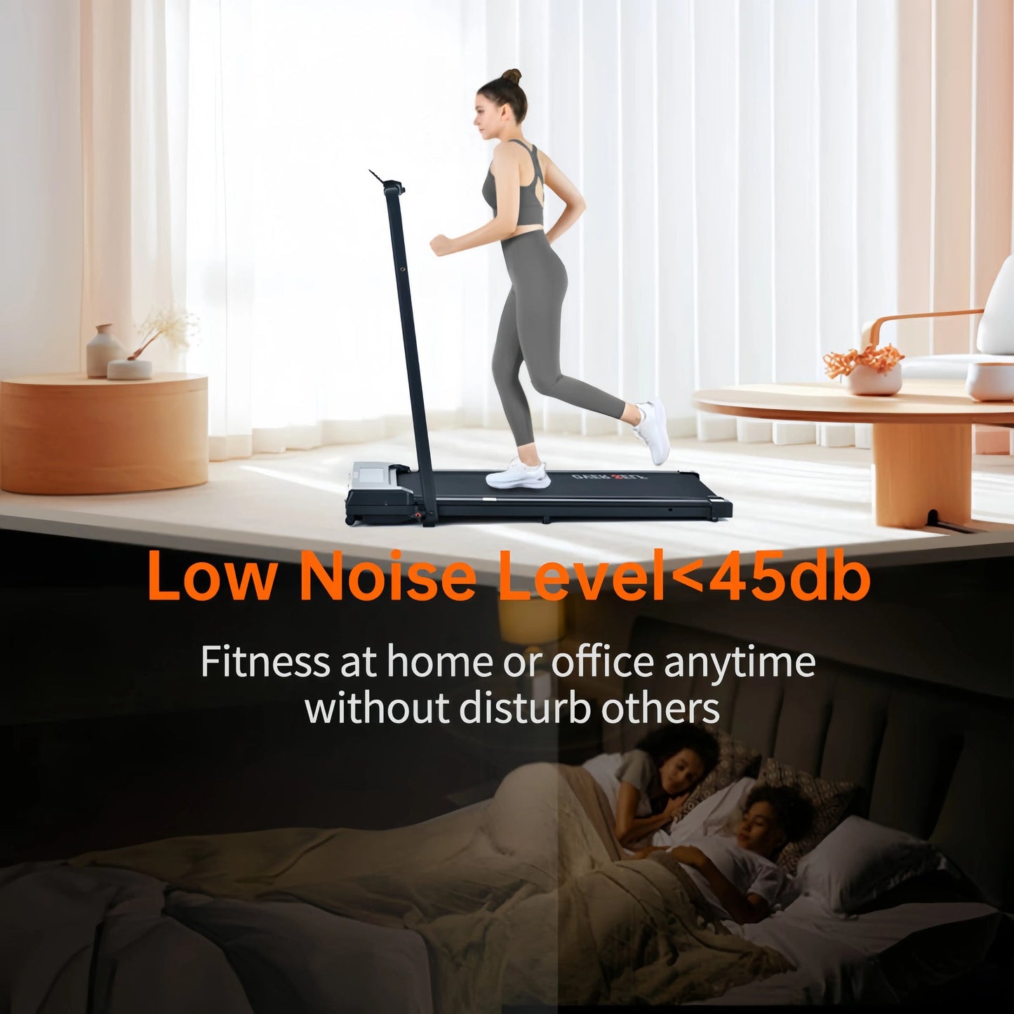 Space Saving Under Desk Treadmill