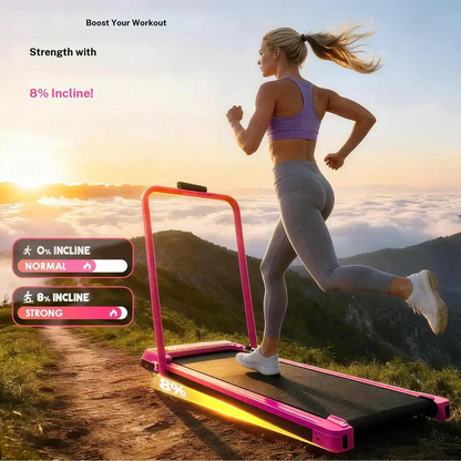 Shock Absorbing Space Saving Treadmill